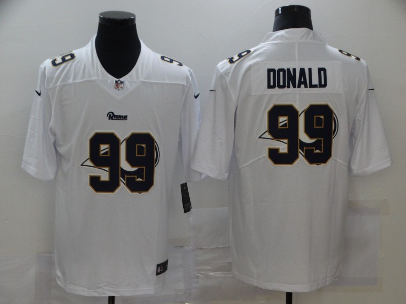 Men's Los Angeles Rams Aaron Donald #99 White Jersey